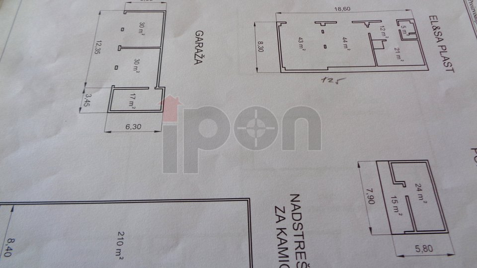 Commercial Property, 2582 m2, For Sale, Kršan - Potpićan