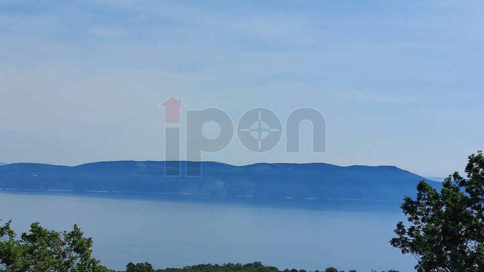 Labin-okolica, građevinsko zemljište od 3000 m2, pogled na more
