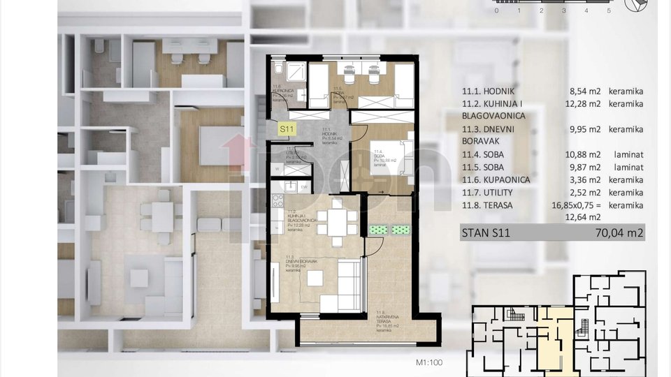 Wohnung, 70 m2, Verkauf, Labin