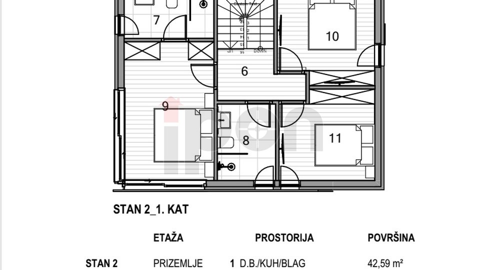 Apartment, 106 m2, For Sale, Krk