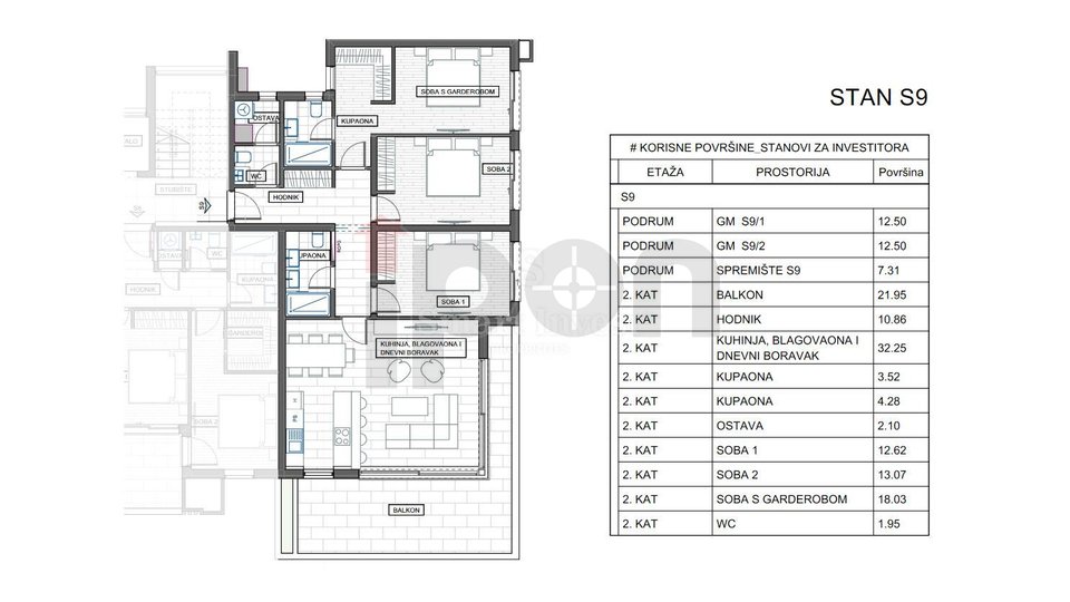 Wohnung, 113 m2, Verkauf, Rijeka - Trsat