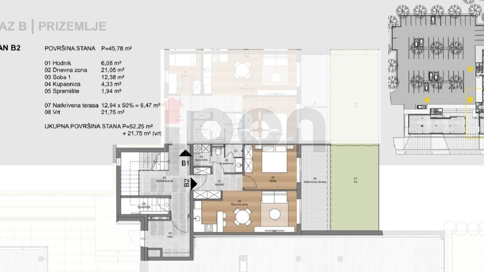 Wohnung, 52 m2, Verkauf, Labin